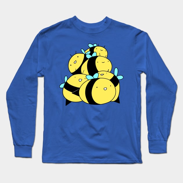 Bee Pile Long Sleeve T-Shirt by saradaboru